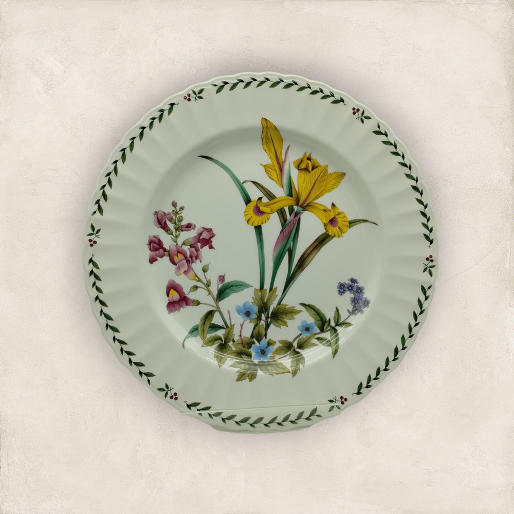 Retired Mikasa Maxima Floral SUMMER SYMPHONY Fine China 12” Salad Plate: Japan